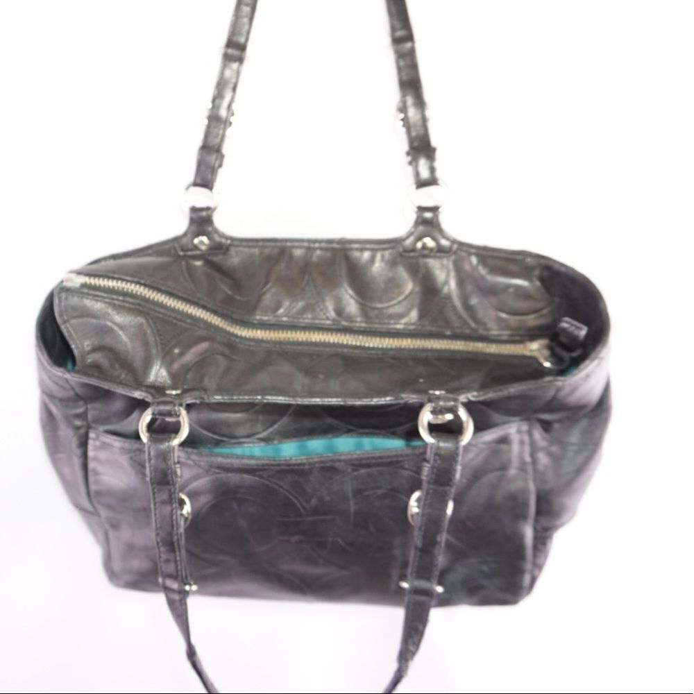 COACH Black Mia Embossed Leather Bag, E1069-15731 - Picture 6 of 11